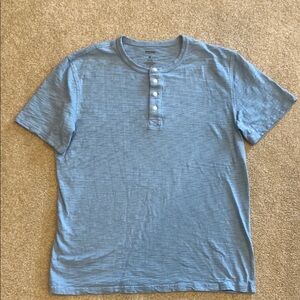 Men's Blue Henley Shirt